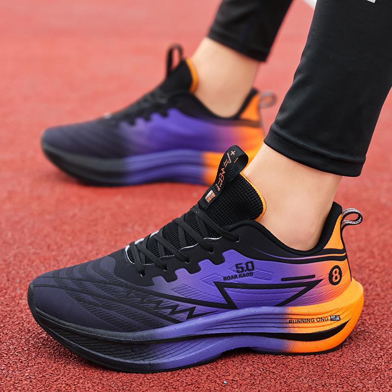 New casual sports shoes men's four season fashion breathable comfortable versatile thick sole wear-resistant casual sports shoes