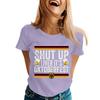 Unisex Casual Short Sleeve Pullover T Shirt with Letter Print Crew Neck Top Suitable for Oktoberfest and Everyday Wear