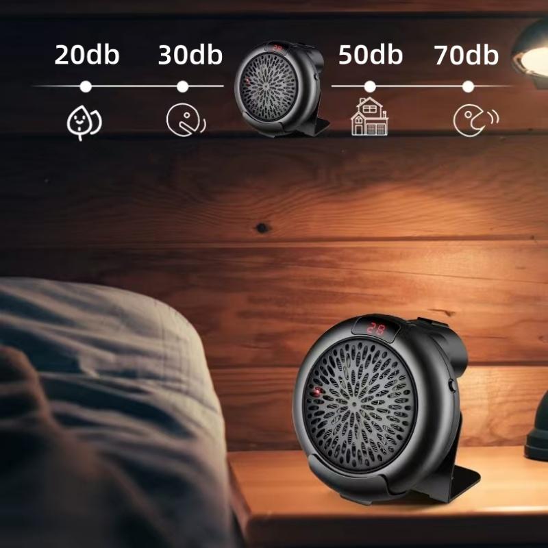 Mini teplovzdušný ventilátor Přenosný horkovzdušný ventilátor Domácí elektrický ohřívač Nástěnný Bezpečný Zimní ohřívač Dálkově ovládaný