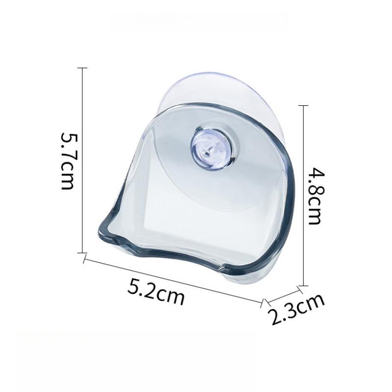 1szt Plastikowy super przyssawka Stojak na żyletki Łazienka Uchwyt na żyletkę Przyssawka Golarka