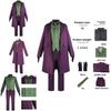 Costume da Cosplay Joker Heath Ledger di Batman Il Cavaliere Oscuro in Tessuto di Poliestere per Feste a Tema Halloween
