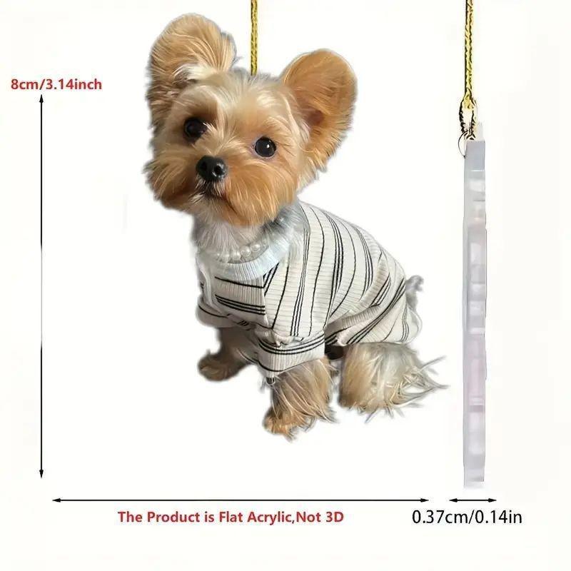 

Dog Acrylic Charming Hanging Accessory For Eyecatching Car Decoration Interior