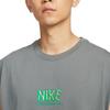 Nike T Shirts Men's Smoke Gray Crew Neck Moderate Straight Fit HJ3691-084