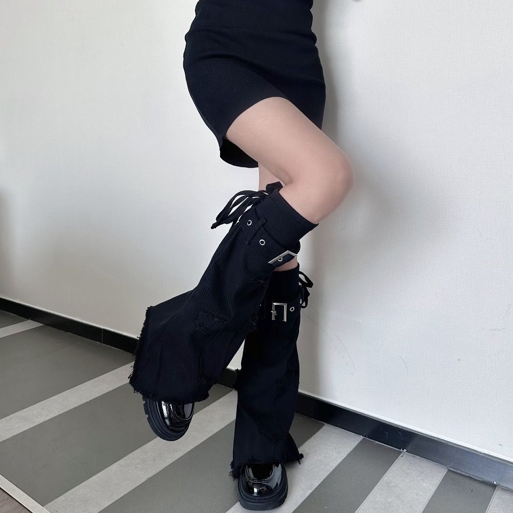 Y2k Y2k Stockings Spicy Girl Trumpet Leg Covers Trendy Cross Leg Warmers Girls
