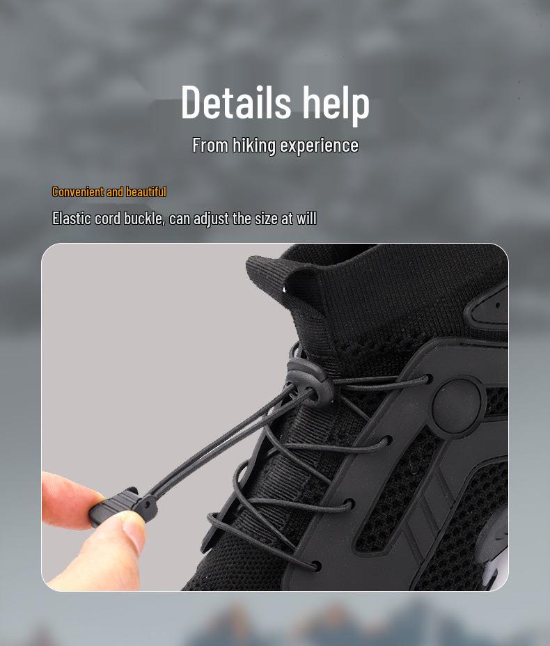 Unisex Cross-Border High-Top Fly-Knit Outdoor-Schuhe für Radfahren, Laufen und Wandern – Atmungsaktiv zum Klettern und für Offroad-Abenteuer.