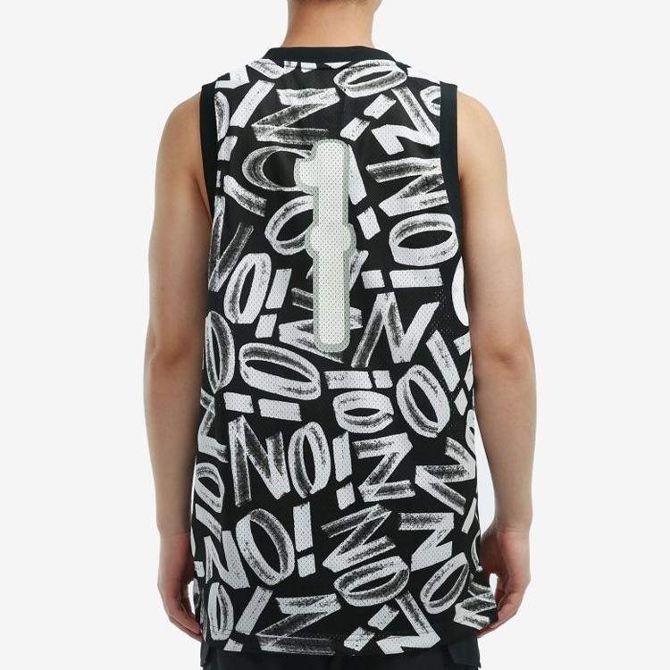Air Jordan Dri-FIT Zion Letter Printed Basketball Sports Net Ventilate Quick-dry Vest Men's Black DH0595-010