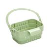 Hanging Sink Storage Basket, Expandable Drain Basket Set for Sink-Side Draining, Produce Washing, and Sponge Storage, Space-Saving Plastic Design, Set