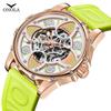 Fashion Onola Four Leaf Clover Fully Automatic Mechanical Watch Men'S And Women'S Waterproof Tape Strap