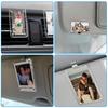 Pack of 3 Acrylic Vehicle Sun Visors Photo Clip Holders 3 Inch Universal Quick Install for Secure Display Easy Mounting