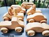 Unpaint Beech Trees Cars Basswood  Building Bridge Kids Wooden Montessori Stacking Blocks
