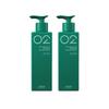 Amos Professional Green Tea Real Feel Shampoo for Normal To Dry Scalp 500g 2 Pcs