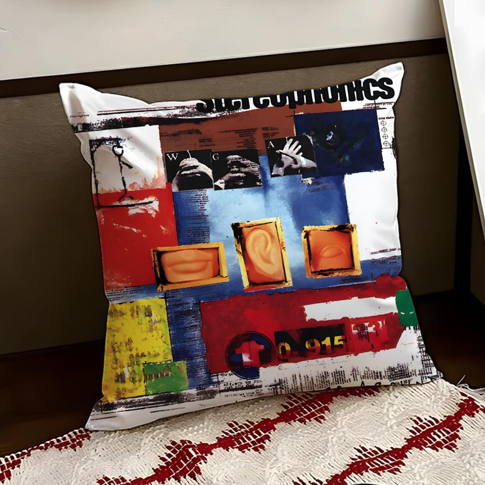 SStereophonics Band Cushion Cover Reversible Soft Durable Pillow Cover Home Car MultiScene Use for Daily Comfort