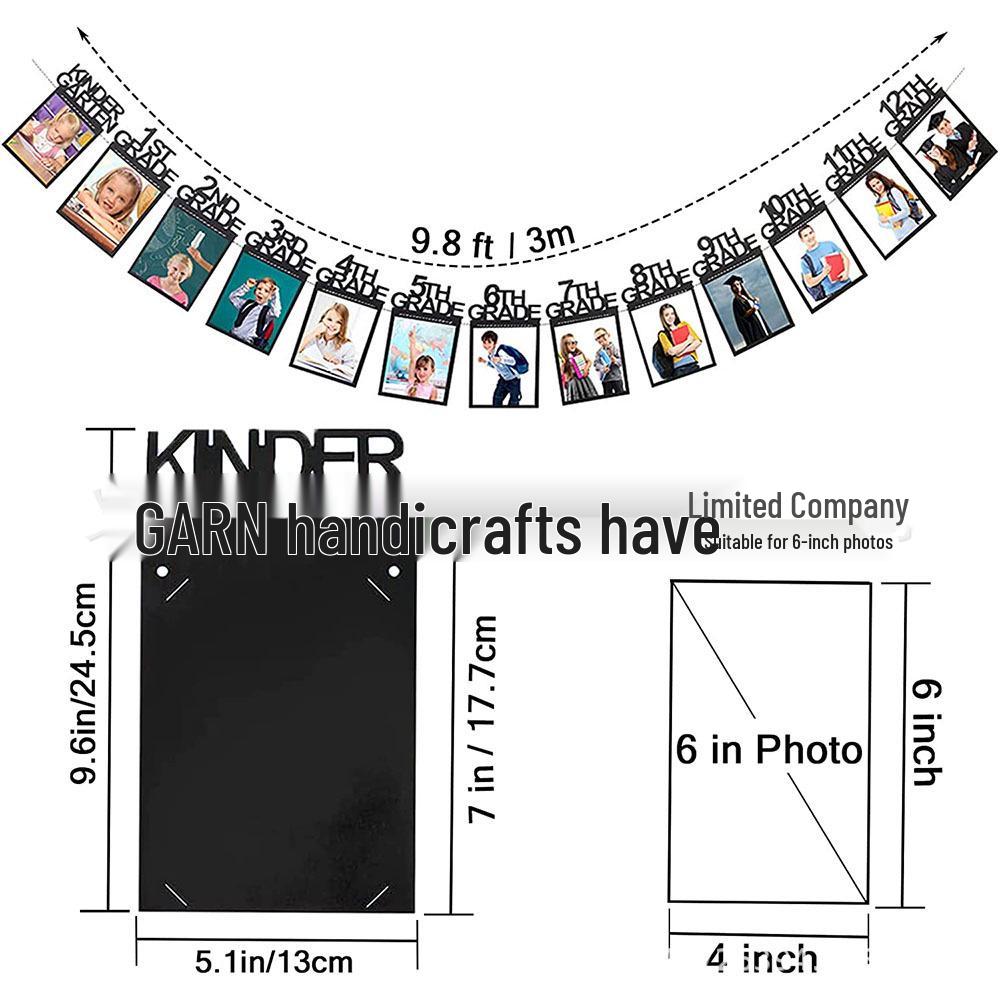 2025 Graduation Party Decoration Set: 13-Piece Banner & Photo Frame