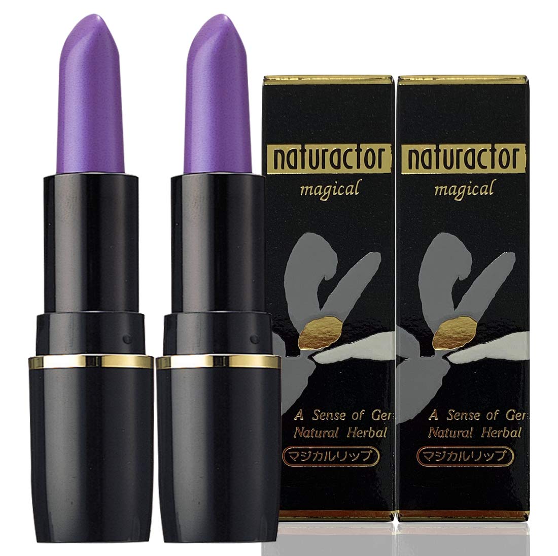

Тинтованный бальзам для губ Magical Lip Wine Набор из 2 штук, который смывается или Сделано в №5 (Помада не изменит цвет, Япония) [Натурактор] винный