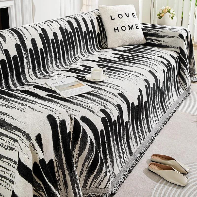 Prosop Sofă Universal Patru Anotimpuri Antiderapant Simplu Husă Sofă Pânză Pătură All-inclusive Anti-zgârieturi Pisici Husă Sofă Universală