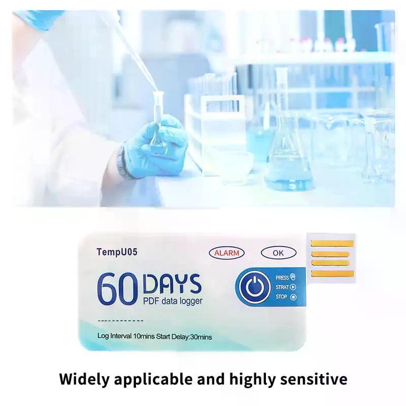 BHBD-Temperature Analyzer Tempu05 Temperature Data Logger 60 Days Disposable Temperature Analyzer PDF USB
