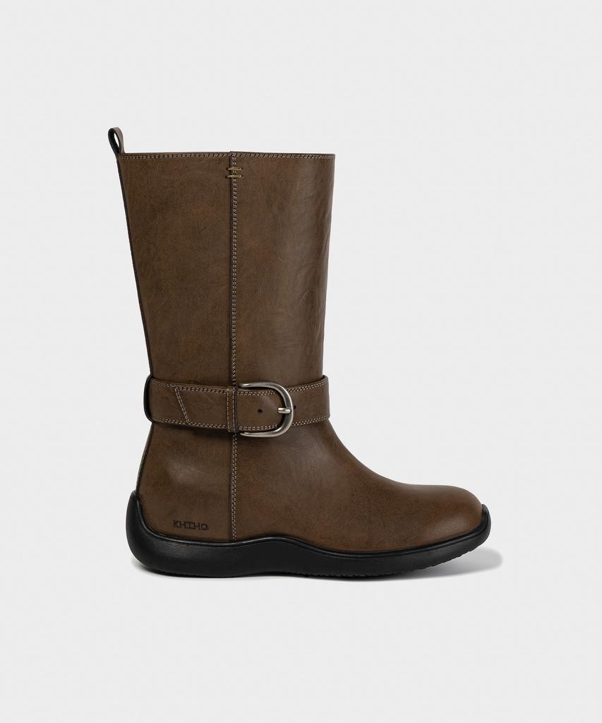 Khiho Beltage Mid Boots Brown