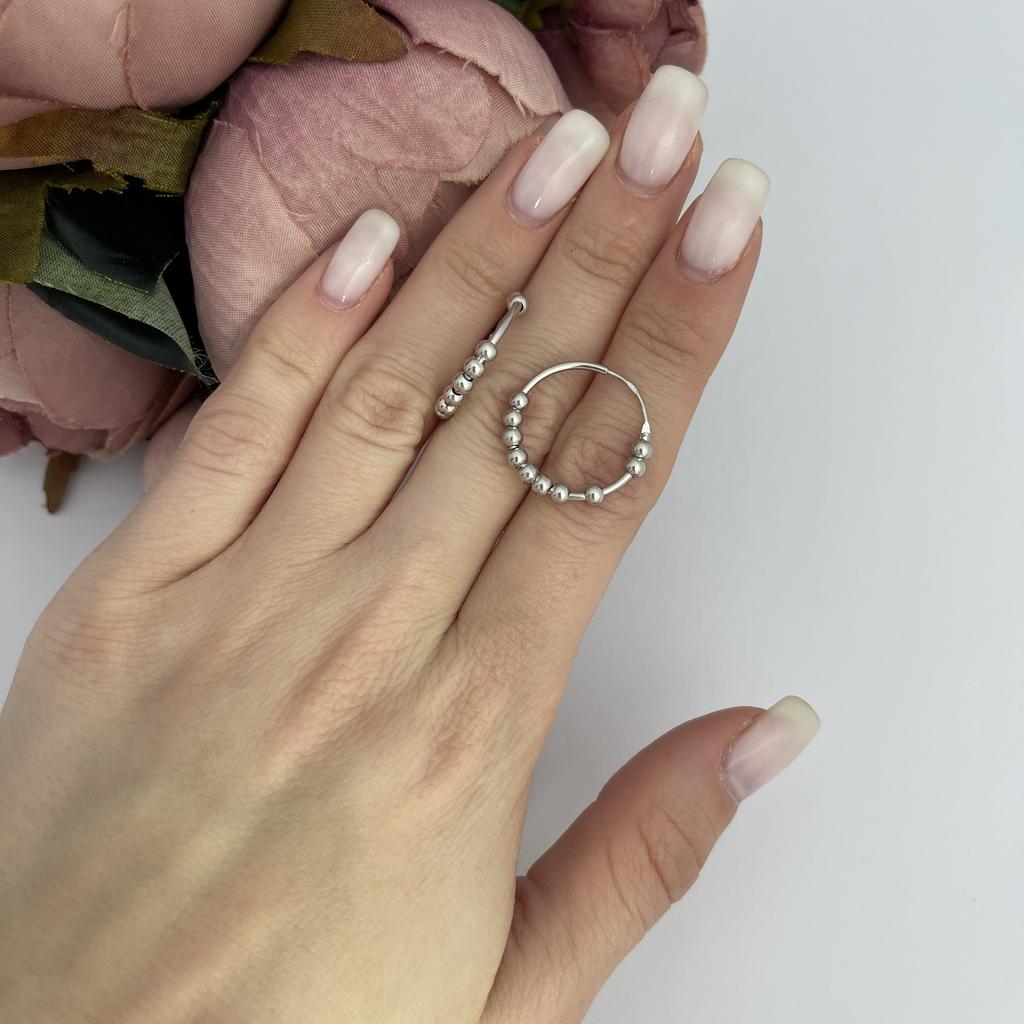 Silver Earrings Without Stones (2102533)