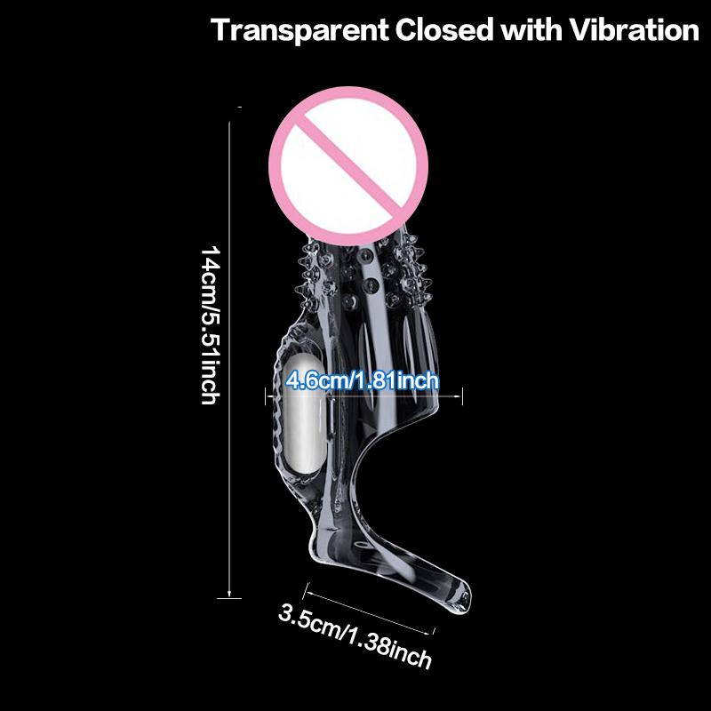 Men Vibrating Cock Ring Dildo Enlarger Penis Training Sex Toy Reusable Cock Sleeve Couple Vibrator Delay Ejaculation Erection