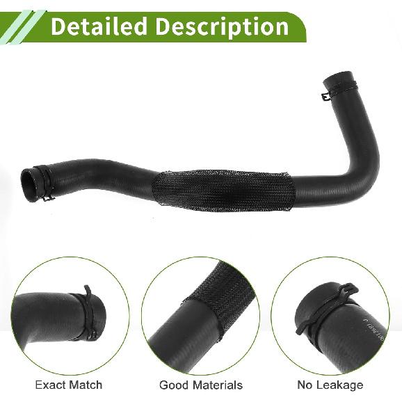No.LR013681 Radiator Hose for Land Rover LR4 5.0L V8 2010-2013 Good Sealing Black Upper Coolant Water Hose Rubber 1 Pc