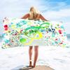 Music Notes Print Sand Free Beach Towel Absorbent Bath Towel Quick Dry Lightweight Large Towels for Swimming Bathroom Spa Pool