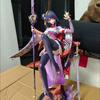 New 35Cm Gaming Merchandise - One Heart Pure Land Raiden Shogun Sitting Figure Model Display Collectible Statue