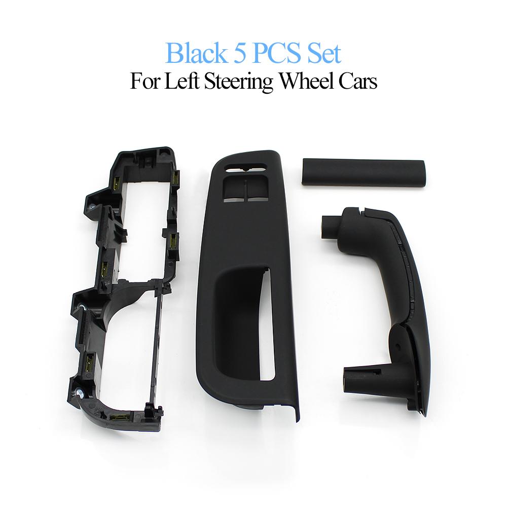 LHD 2-doors Inside Door Pull Grab Handle Window Switch Panel Bezel Trim For Volkswagon Golf 4 MK4 Jetta Passat Bora 1999-2004