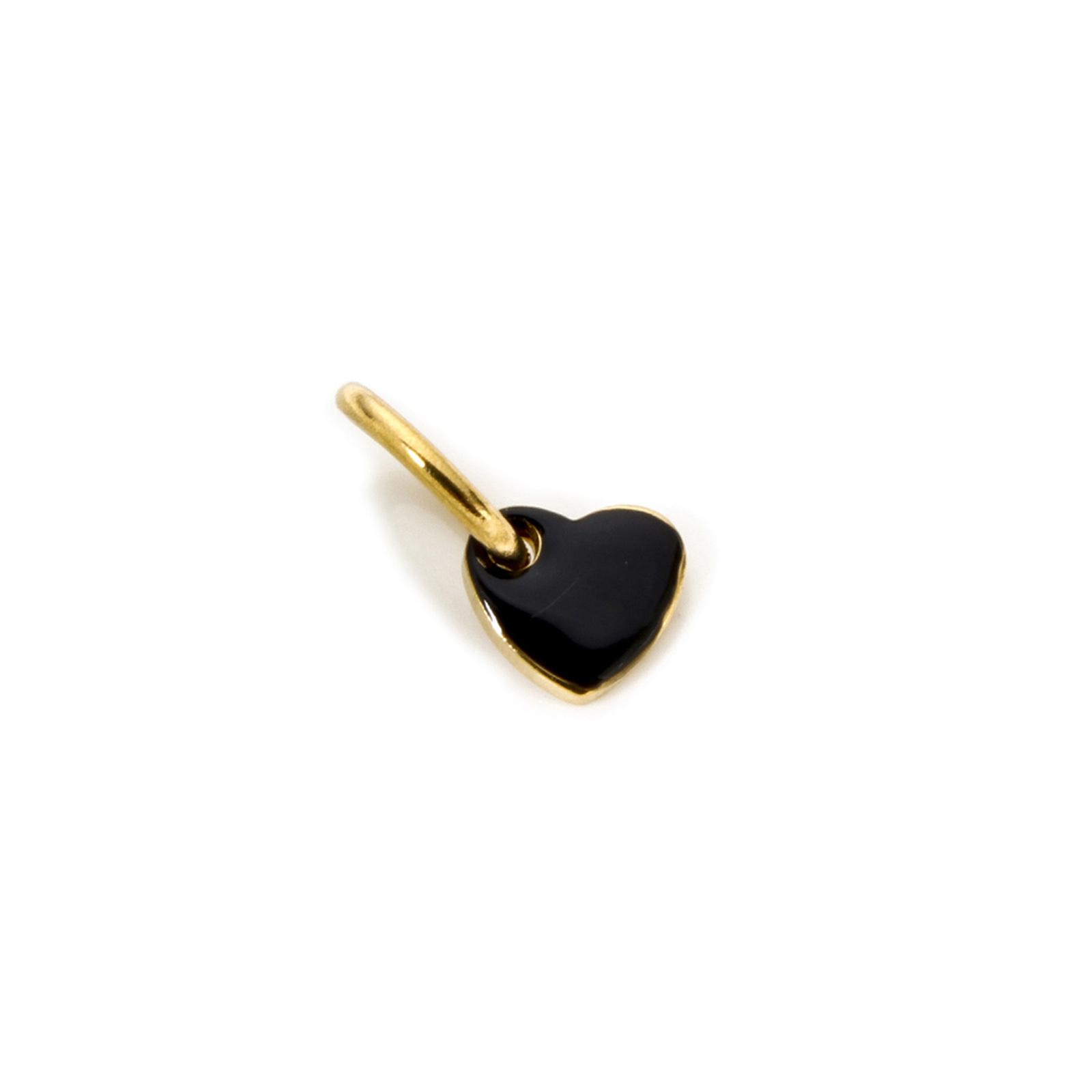 

1 Piece 304 Stainless Steel Charms For DIY Jewelry Making 18K Real Gold Plated Heart Flower Pendants Necklace Bracelet Findings