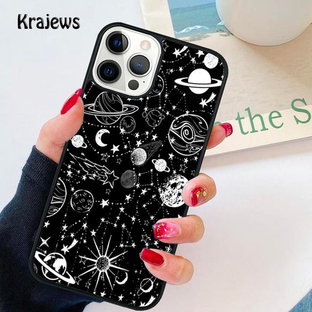 Astronaut Stars Constellation Soft Phone Case For iPhone 17 Air 16 15 14 Max Plus 11 12 13 Pro Max Phone Cover Fundas