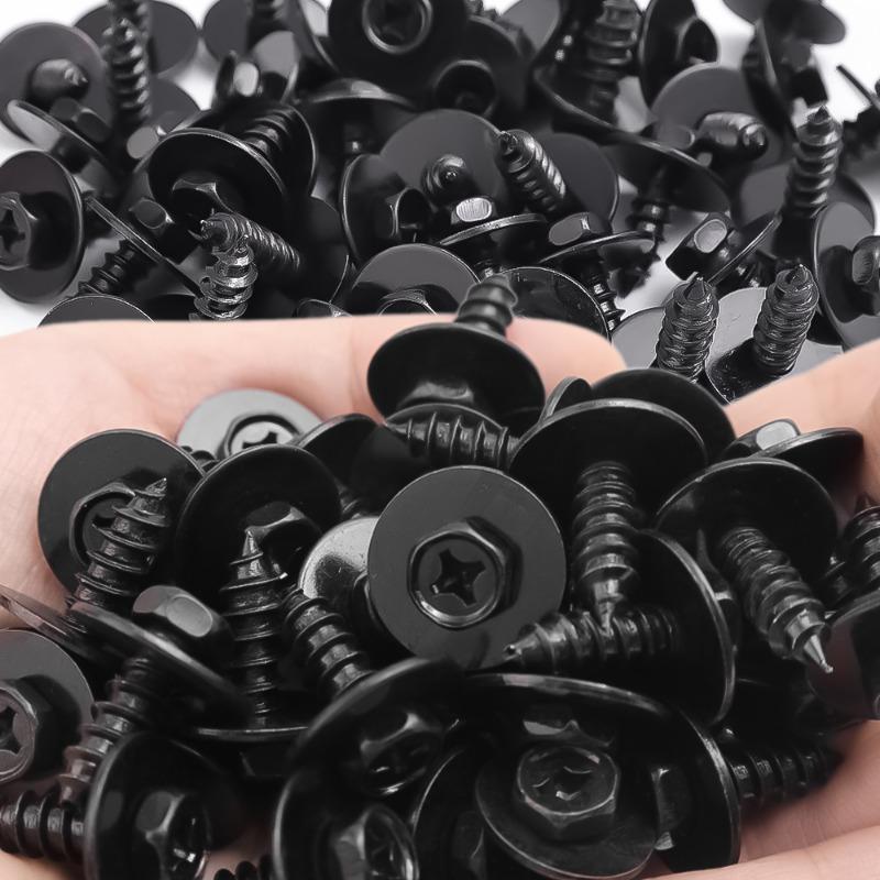 Car Bumper Self-tapping Screws Fender Fastener Clamps Hexagon Head Self-tapping Screws Universal Purpose Rivet Clamps Screws