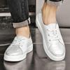 Mode Herren Lederschuhe Slipper Weiche Loafer Rutschfest Sommer Atmungsaktiv Fahr-Flats Frühling Gehen Büro Arbeitsschuhe Mokassin Homme