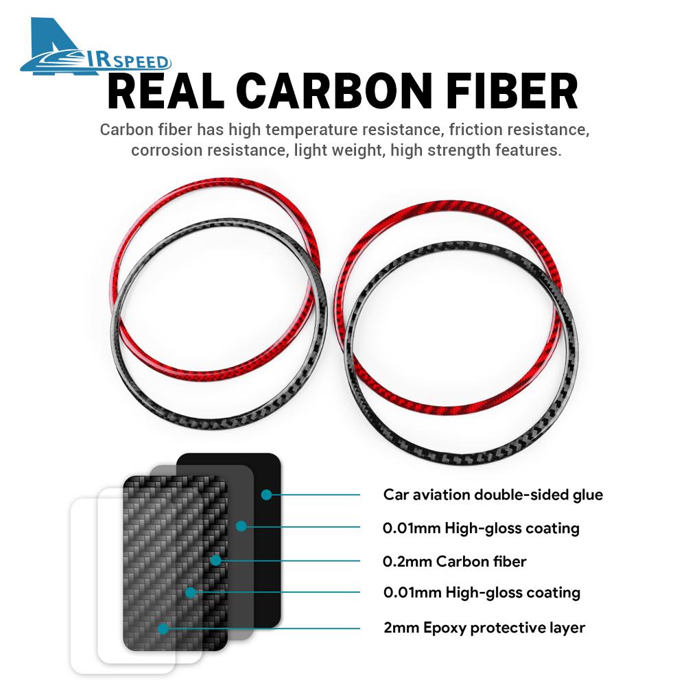 Real Soft Carbon Fiber Trim Sticker For Mercedes Benz SLK R171 2004 2005 2006 2007 2008 2009 2010 Speedometer Frame Accessories