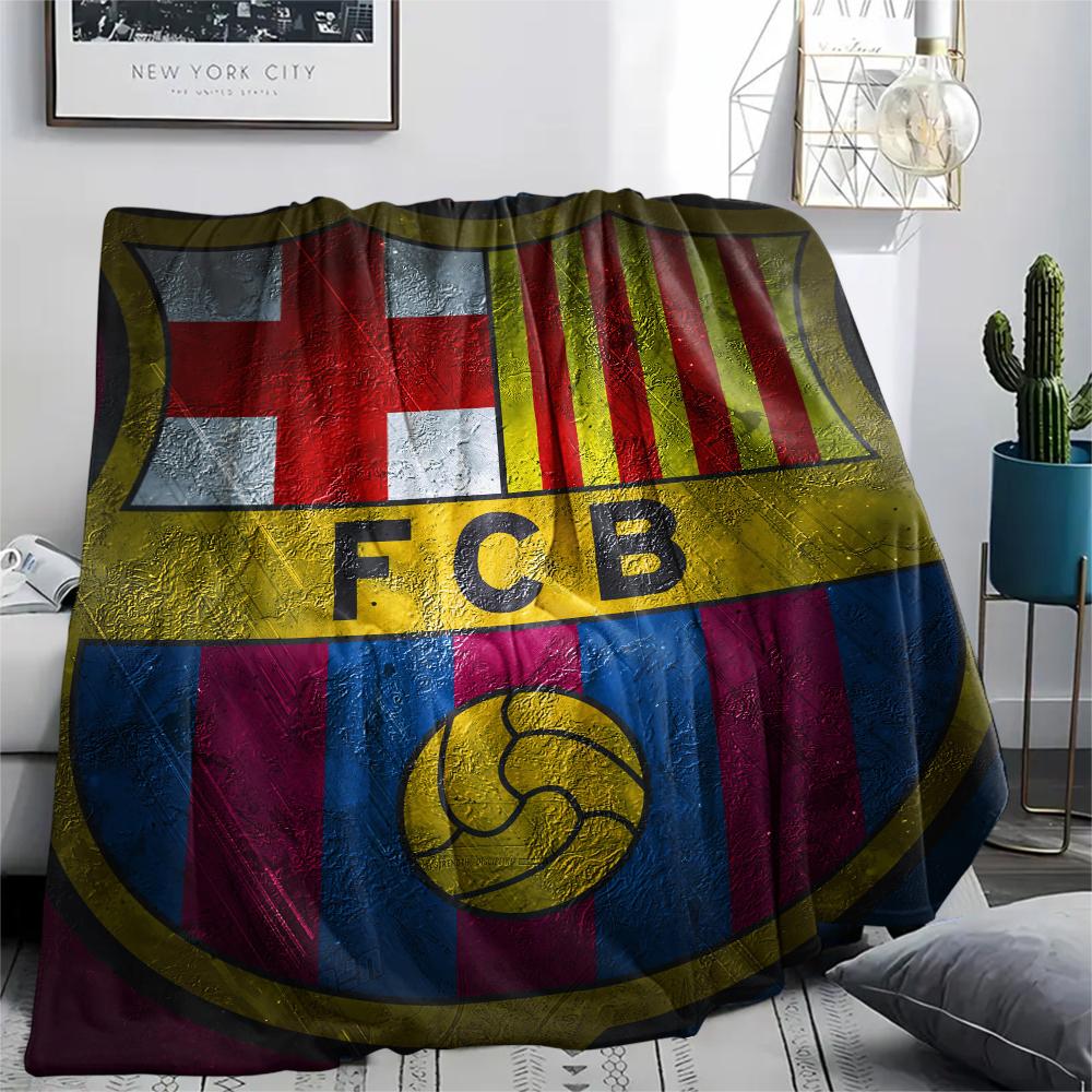 

FC Barcelona,pattern Flannel Blanket, High quality Comfortable for All Seasons, Home Decor, Warmth and Comfort, Perfect for Gifts. 80cm x 120cm