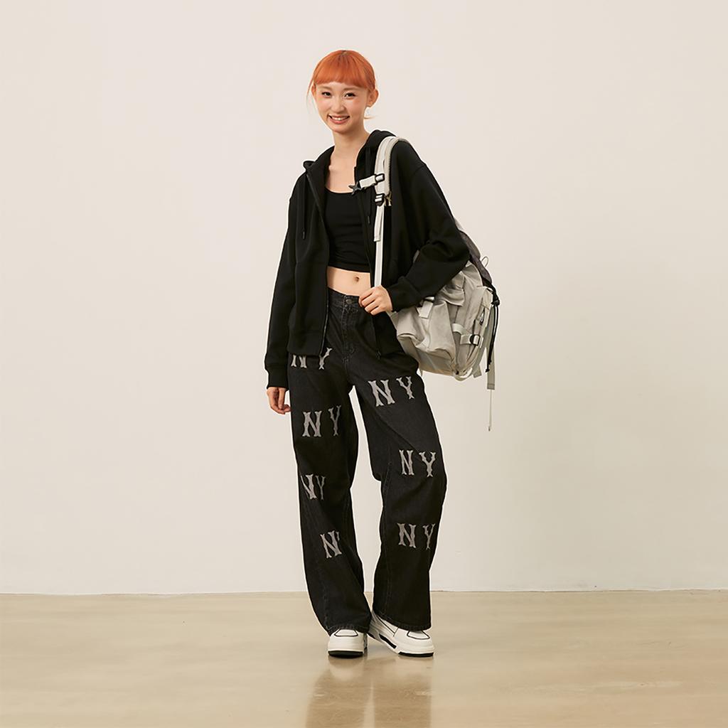 New MLB New York Yankees Basic Collection 24FW Sweatshirt Unisex Black 3ATRV0246-50BKS