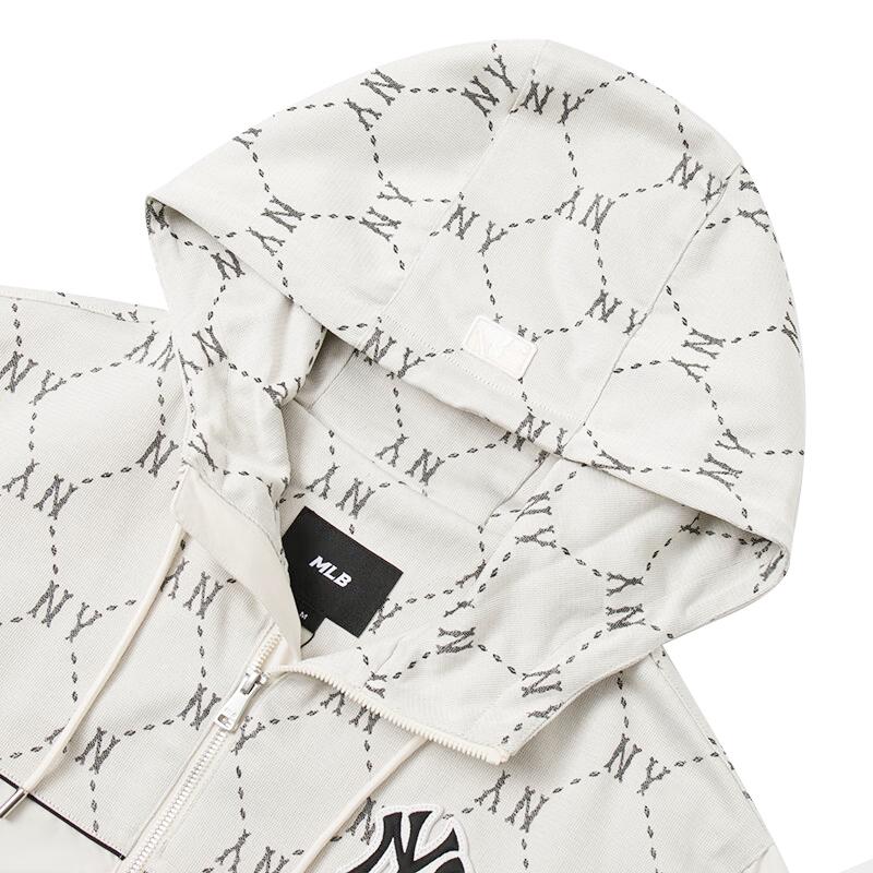 New MLB New York Yankees Jackets Coats Unisex Ecru 3AWJM0544-50CRD