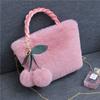 New Autumn and Winter Plush Bag Cute Girl Cherry Bag Shoulder Messenger Bag Women's Handbag