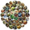 50 Retro Style Forest Realistic Animal Adventure Stickers Waterproof Decorative Stickers