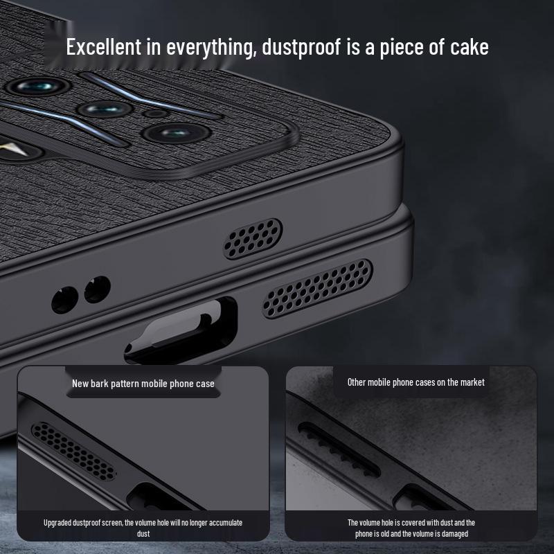 Redmi K70 Supreme Edition Phone Case - Business Style with Bark Texture