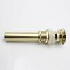 Bathroom Vessel Basin Vanity Sink Brushed Gold Pop-Up Brass Basin Drain