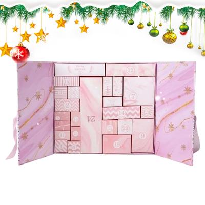 2025 Christmas Countdown Box 24-Day Toy Countdown Calendar Festive Empty Organizer Container For Party Girls Kids Boys