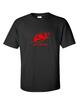 Air India Rotes Logo T-Shirt Indische Luftfahrt Fluggesellschaft Schwarzes Baumwoll-T-Shirt