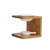 Wooden Ceramic Aromatherapy Burner Creative 3 Sided Essential Oil Candle Holder Home Decor Gift