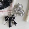 Y2K Bow Bag Charm Beaded Heart Pendant Cute Fashion Keychain Accessory For Handbag Backpack Hanging Decoration Keyrings