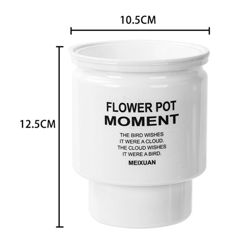 Creative Self-Absorbent Transparent Water Culture Pot Small Potted Plant Ware Office Decoration