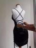 2024 Chic Lace-Up Backless Bodycon Dress - Summer Edition