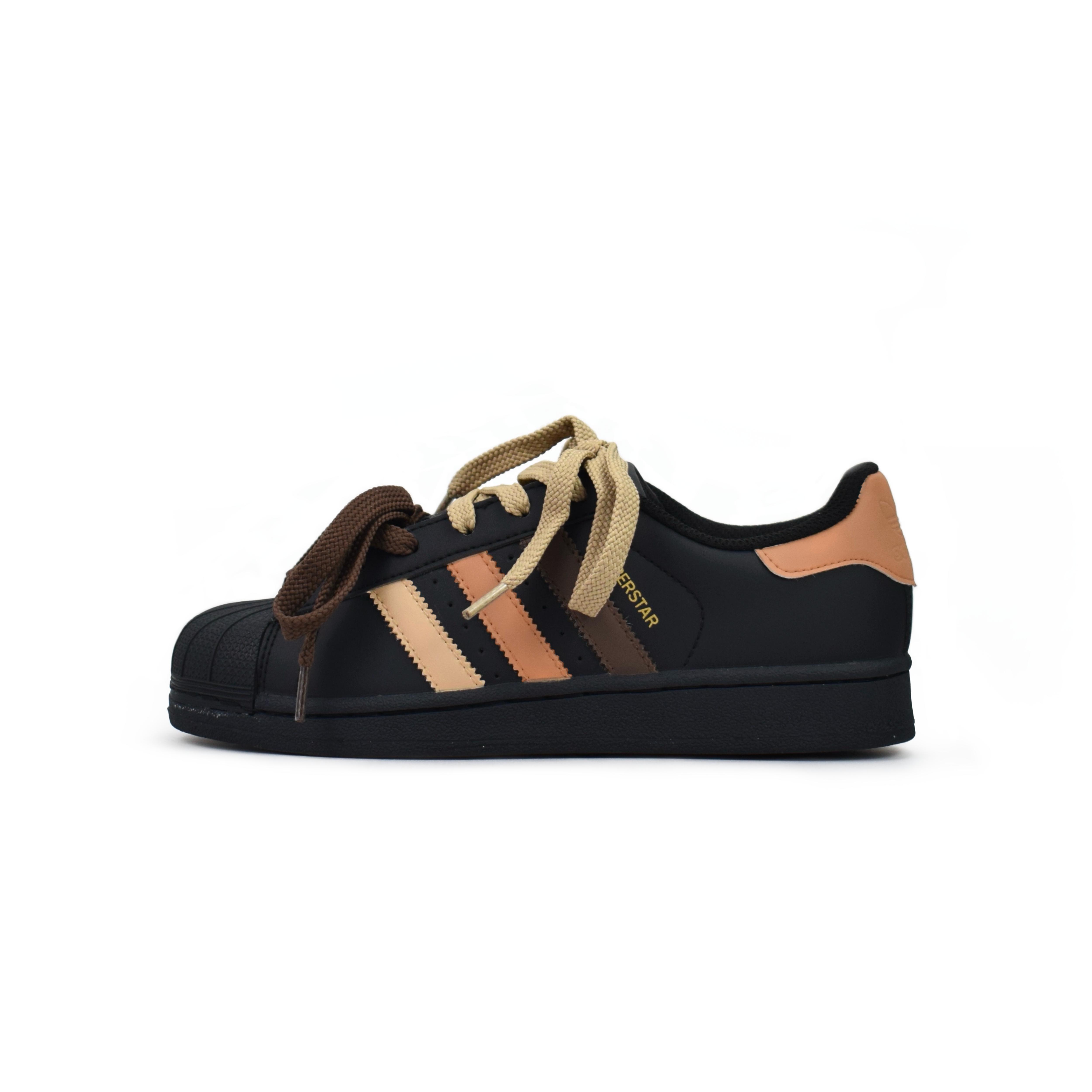 

Adidas Originals SUPERSTAR Slip Resistant Low top Skateboard Shoes Unisex Black Brown EG4959(Team462-) 36⅔