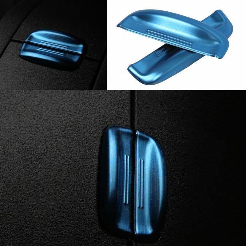 For Toyota Highlander 2015- Middle Console Titanium Blue Armrest Box Trim 2X