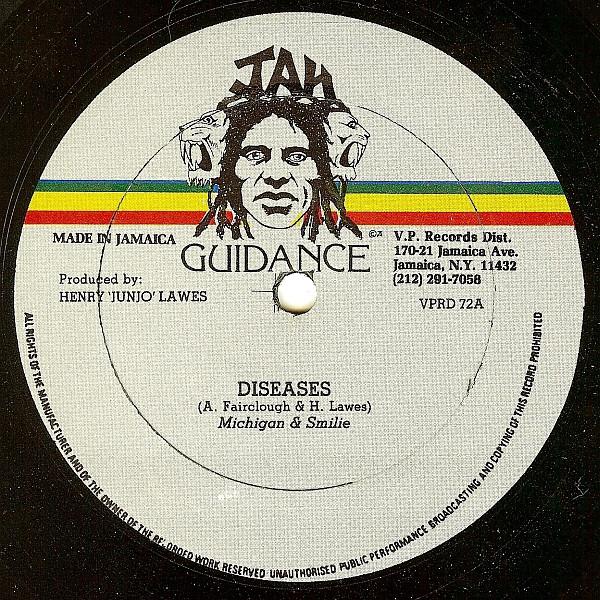 

12inch Record MICHIGAN SMILIE NICODEMUS Diseases Boneman Connection VPRD72 JAH GUIDAN 1980 US Reggae Ska Dub Used