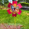 Multistyles Flower Butterfly Windmill Colorful Standing Lawn Flower Pinwheel  Picnic Decor Toys