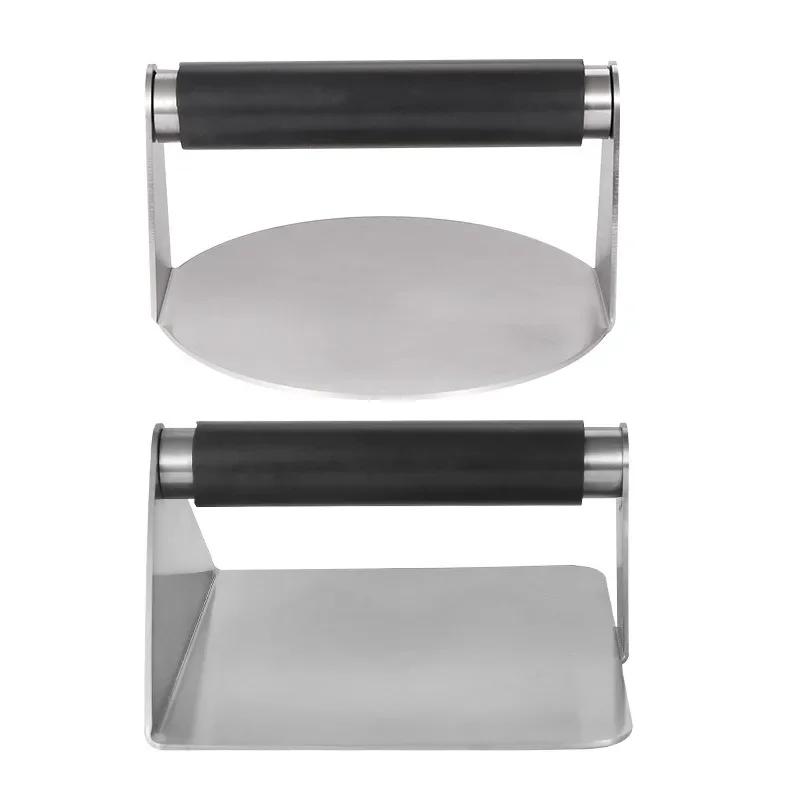 Burgerpresse aus Edelstahl, antihaftbeschichtet, Grill-Smash-Presse, Burger-Patty-Maker, Hamburgerpresse, leicht zu reinigendes Küchenwerkzeug